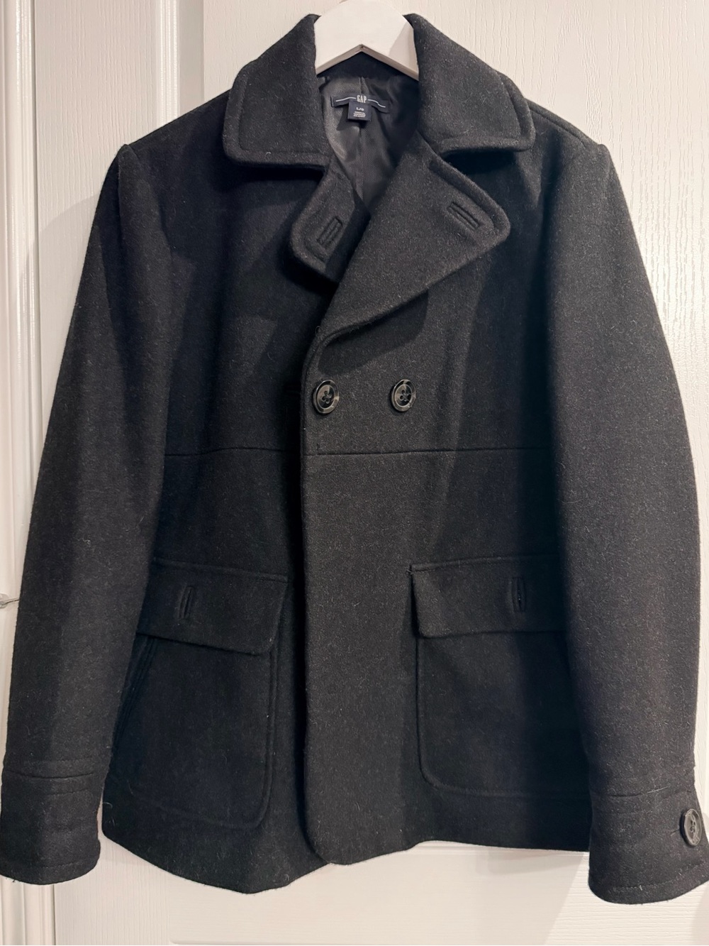 GAP Wool Pea Coat, Sz L